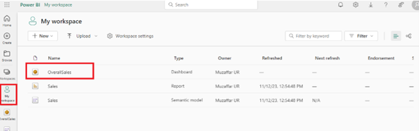 Power BI Report with Canvas App